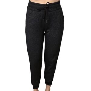 Lululemon Sweatpants Scuba High-Rise Jogger *Sparkle Black Workout Size 4 Small